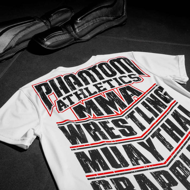 Tricou Phantom Athletics EVO MMA Sports – Alb