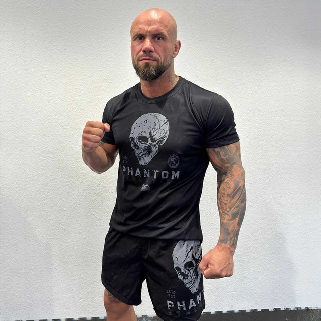 Phantom Athletics Tréninkové tričko EVO Skull – Černé