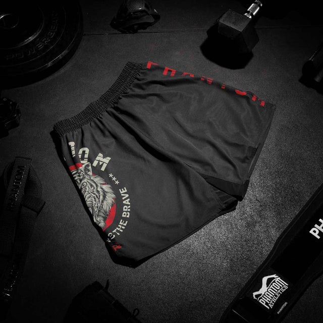 Phantom Athletics MMA-shorts EVO Tiger Unit – Svart/Tiger