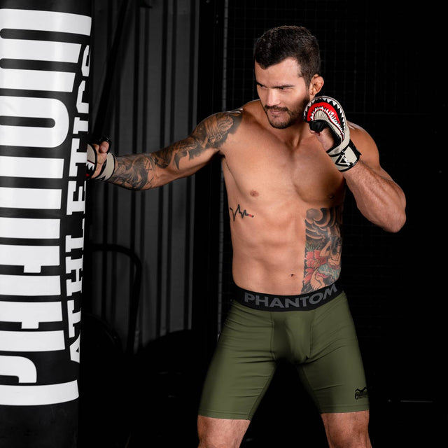Pantaloncini a compressione Phantom Athletics Vector Apex – Cachi