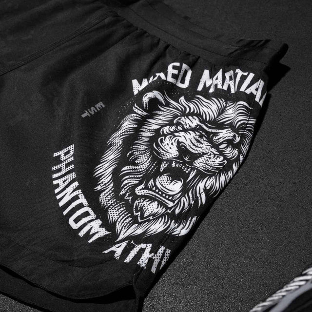 Shorts de MMA Phantom Athletics Fusion Lionheart – Noir