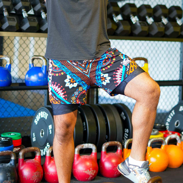 Phantom Athletics MMA Shorts Fusion 2in1 Hakuna Matata - Multicolor