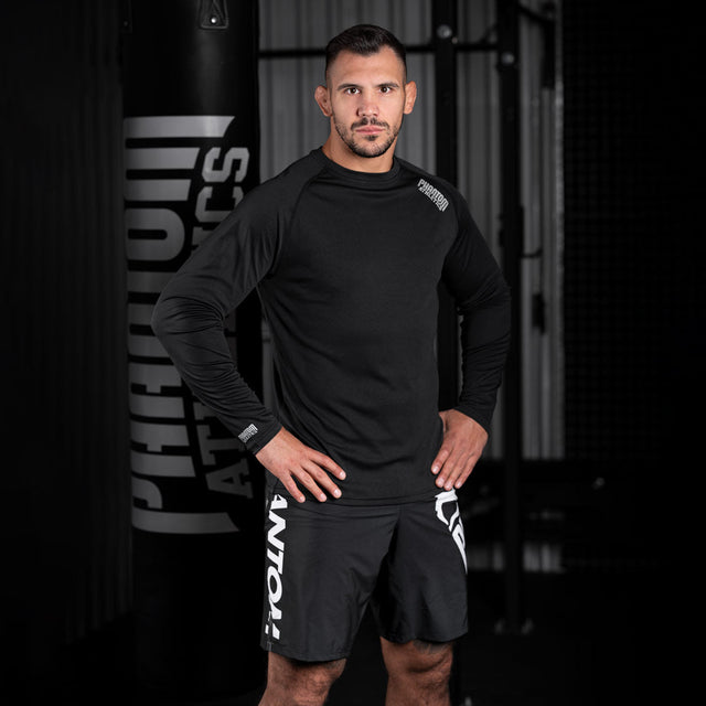 Phantom Athletics Tréninkové tričko Tactic Dlouhé rukávy – Černé