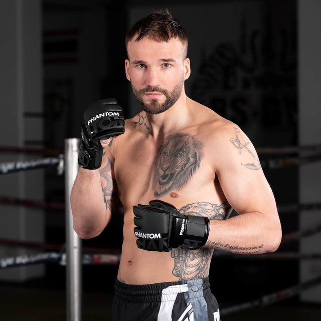 Gants de MMA Phantom Athletics Apex Hybrid – Noir