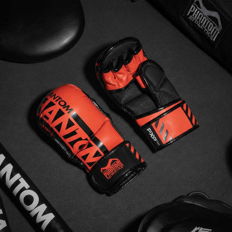 Mănuși MMA Phantom Athletics APEX – Roșu Neon