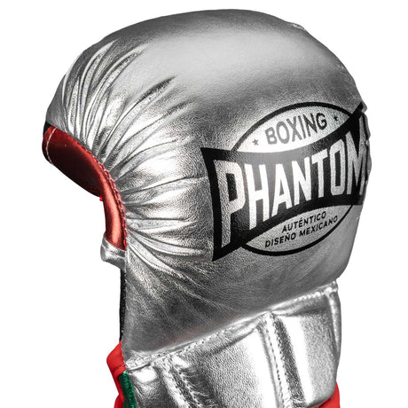 Luvas de MMA Phantom Athletics Mexico – Prata/Verde/Vermelho
