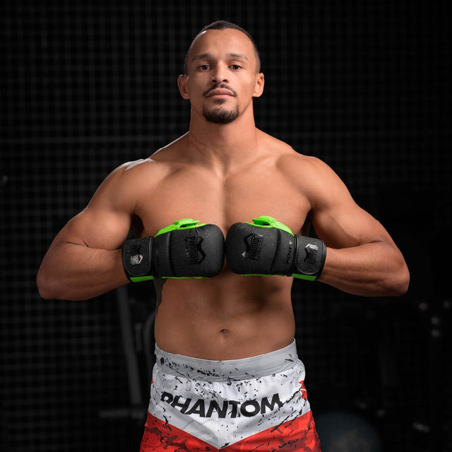 Phantom Athletics MMA-Handschuhe Galaxy – Schwarz/Neon Grün
