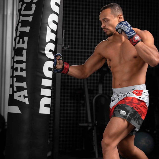 MMA sparingové rukavice Phantom Athletics Muay Thai – Modré