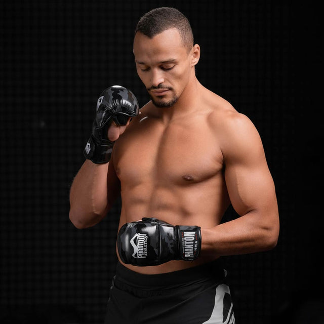 Rękawice MMA sparingowe Phantom Athletics APEX – Czarne/Camo