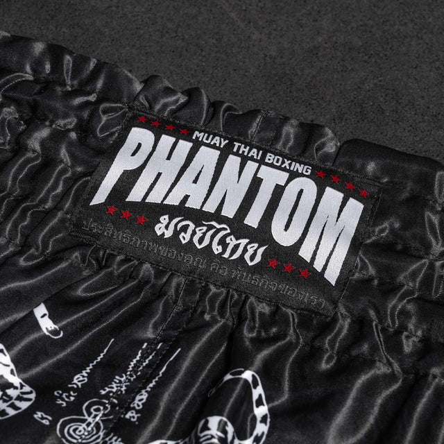 Muay Thai trenky Phantom Athletics Sak Yant – Černé
