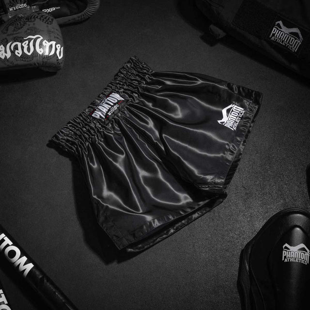 Pantaloncini Muay Thai Phantom Athletics Team – Nero