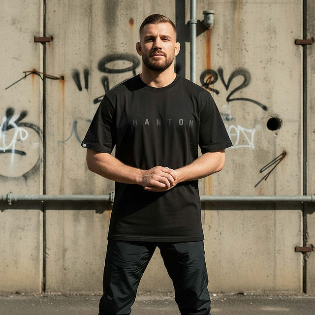 Phantom Athletics T-Shirt Vantage Oversize - Zwart