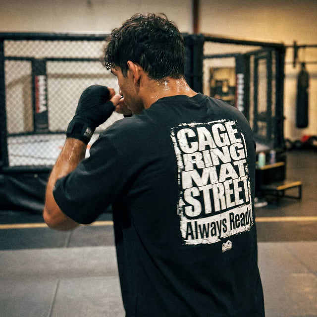 T-Shirt Phantom Athletics Cage Ring Mat Street – Nero
