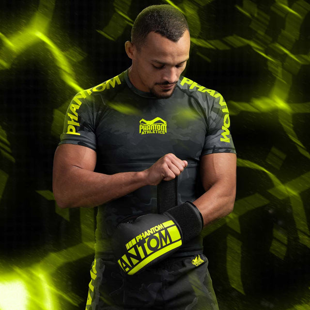 Phantom Athletics Rashguard EVO Neon – Schwarz/Neon