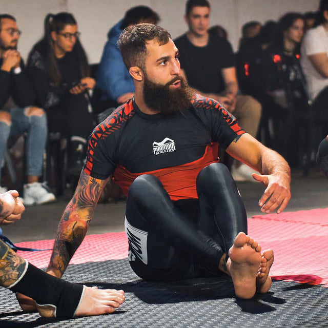 Rashguard Phantom Athletics EVO Apex Krótki Rękaw – Czerwony