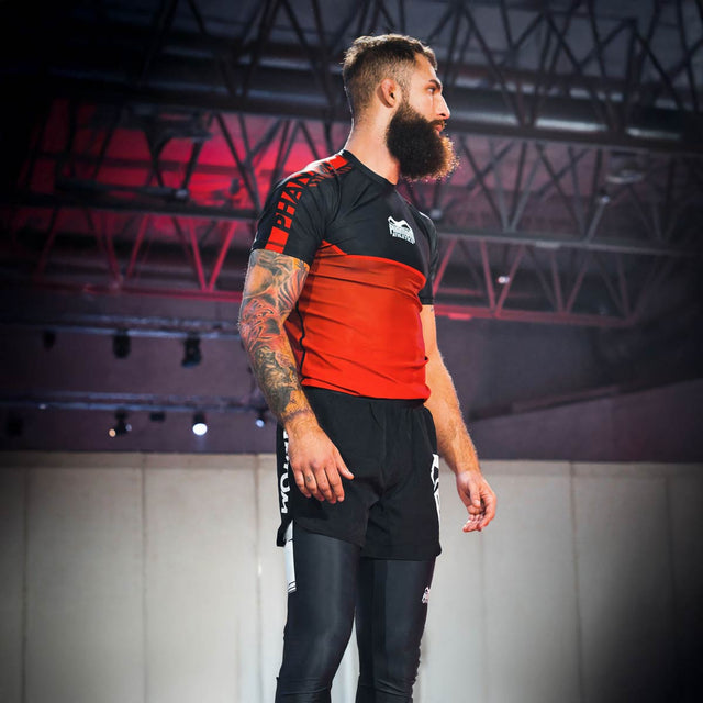 Rashguard Phantom Athletics EVO Apex Krótki Rękaw – Czerwony