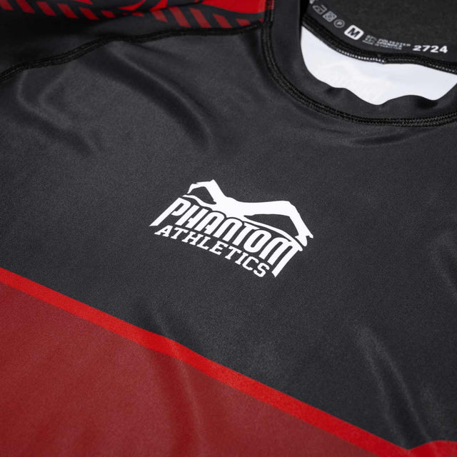 Rashguard Phantom Athletics EVO Apex Krótki Rękaw – Czerwony
