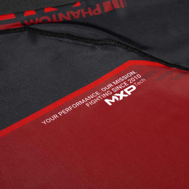 Rashguard Phantom Athletics EVO Apex Krótki Rękaw – Czerwony