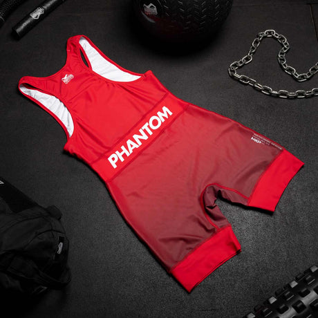 Maiou de lupte Phantom Athletics Apex – Roșu