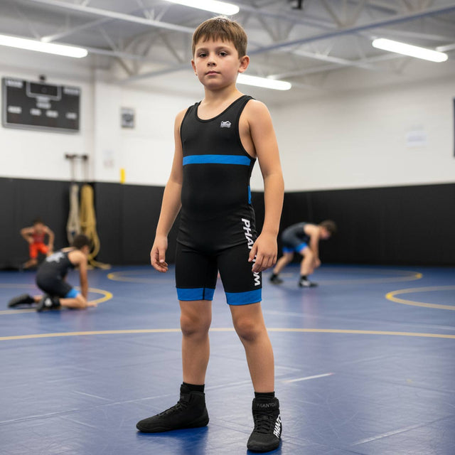 Canotta da lotta Phantom Athletics Raptor Bambini - Rosso/Blu