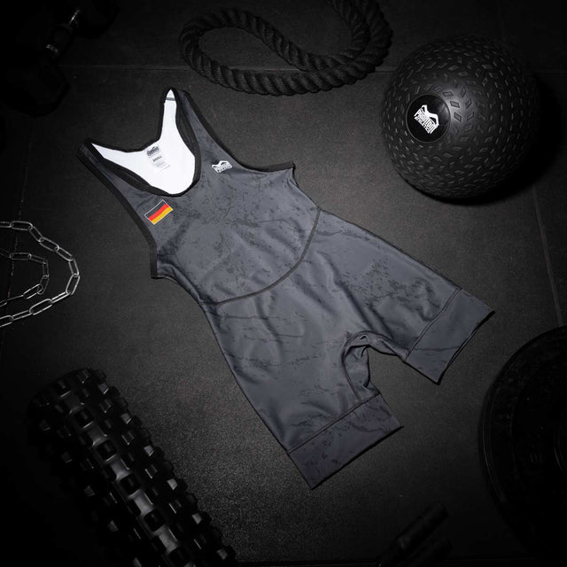 Phantom Athletics Worstelsinglet EVO Germany - Negro/Gris