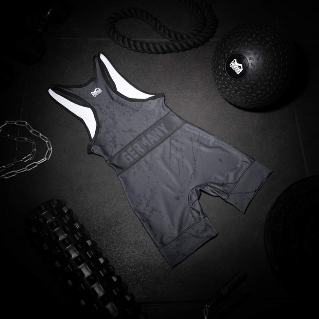 Phantom Athletics Worstelsinglet EVO Germany - Negro/Gris