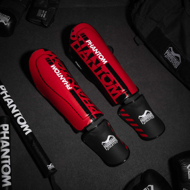 Phantom Athletics Skinnebensbeskyttere APEX Striking – Rød
