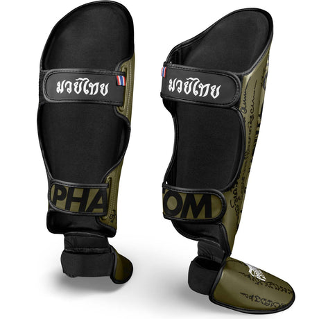Phantom Athletics Scheenbeschermers Muay Thai - Legergroen