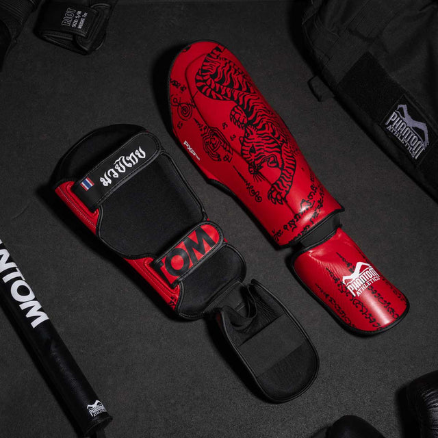 Paratibie Muay Thai Phantom Athletics – Rosso