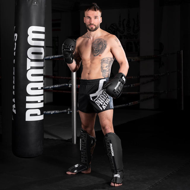 Caneleiras Phantom Athletics APEX Striking – Preto/Cinzento
