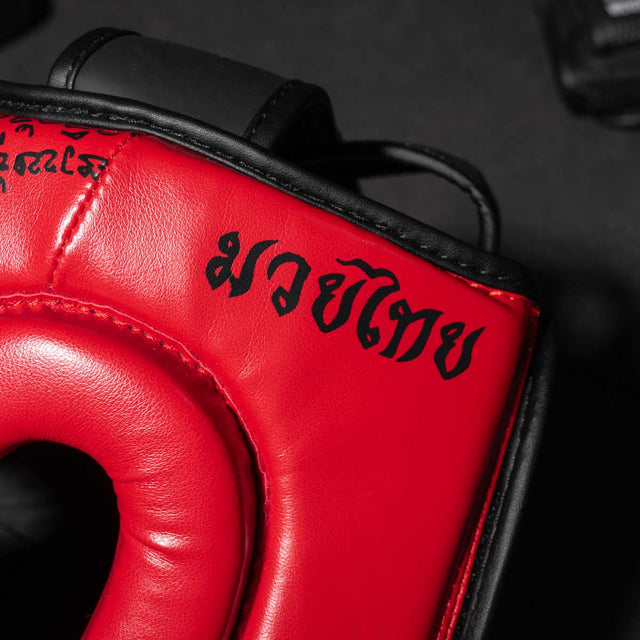 Capacete de boxe Phantom Athletics Muay Thai – Vermelho