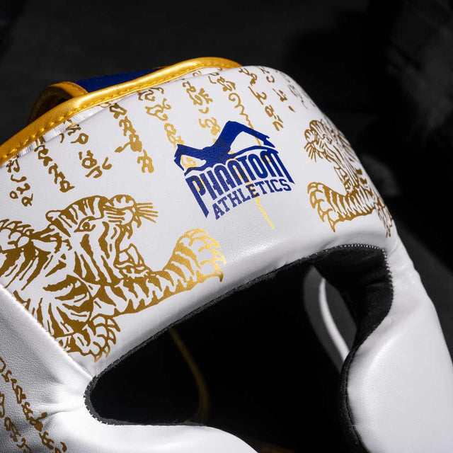 Căști de box Phantom Athletics Muay Thai – Alb/Aur