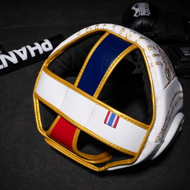 Căști de box Phantom Athletics Muay Thai – Alb/Aur