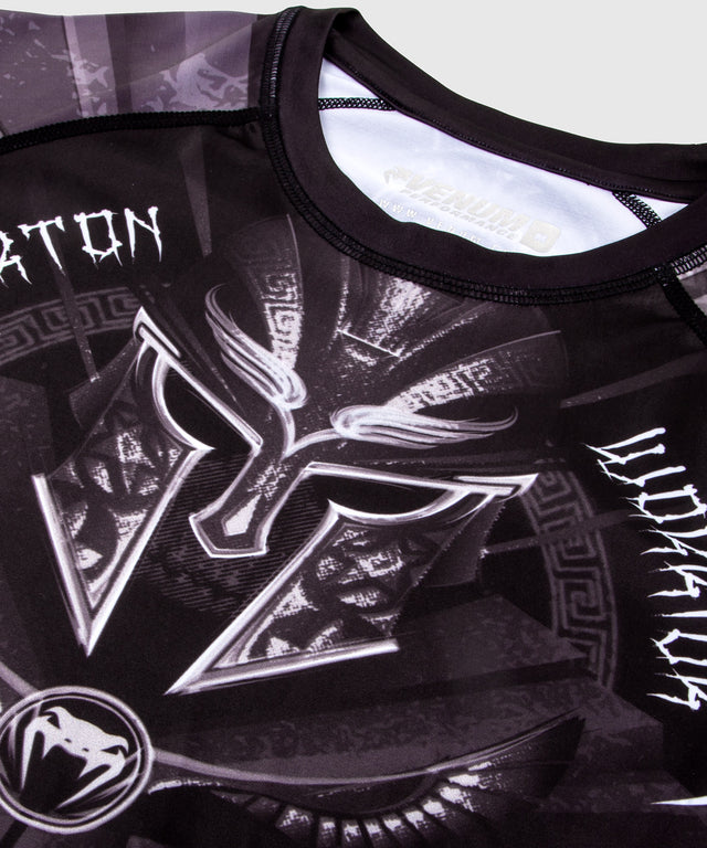 Venum Rashguard Gladiator 3.0 Lange Mouwen - Zwart/Grijs/Wit