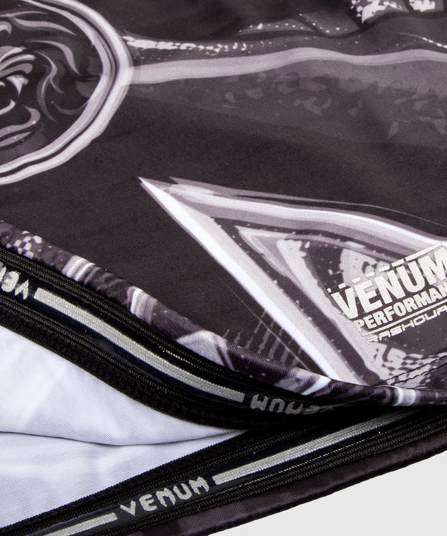 Venum Rashguard Gladiator 3.0 Lange Mouwen - Zwart/Grijs/Wit