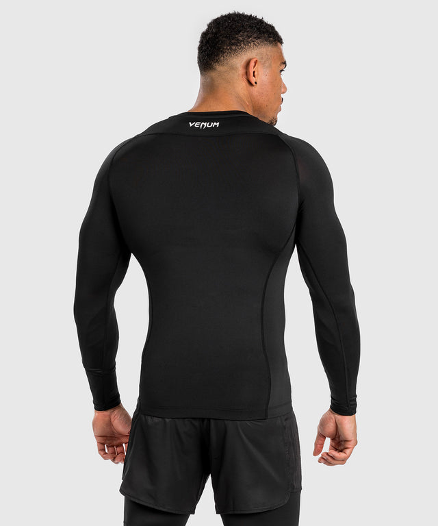 Rashguard Venum Attack Mangas Compridas – Preto/Cinzento
