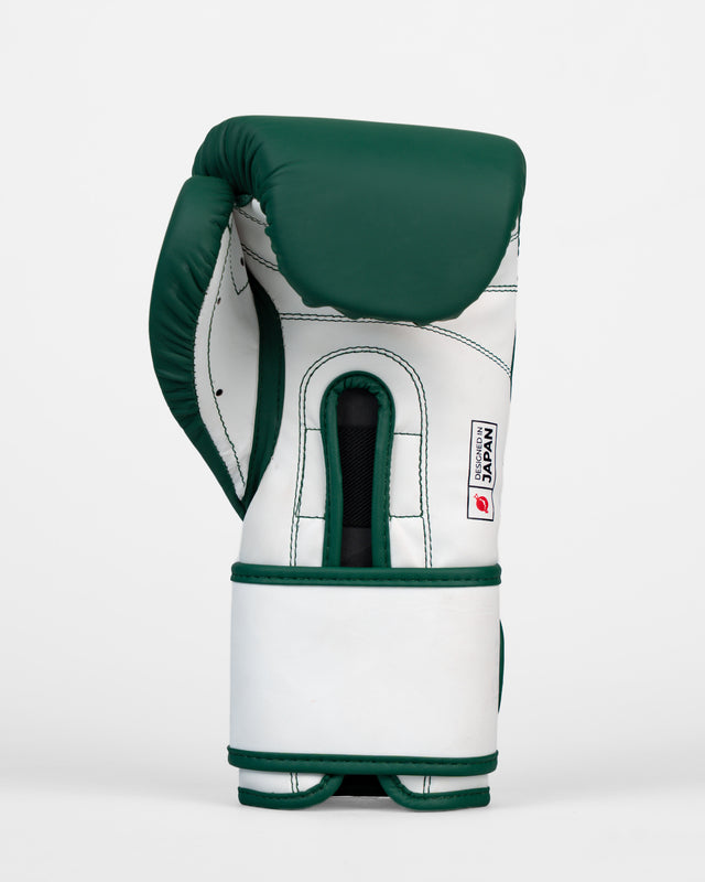 Raiken Boxhandschuhe KAZE – Dunkelgrün/Weiß