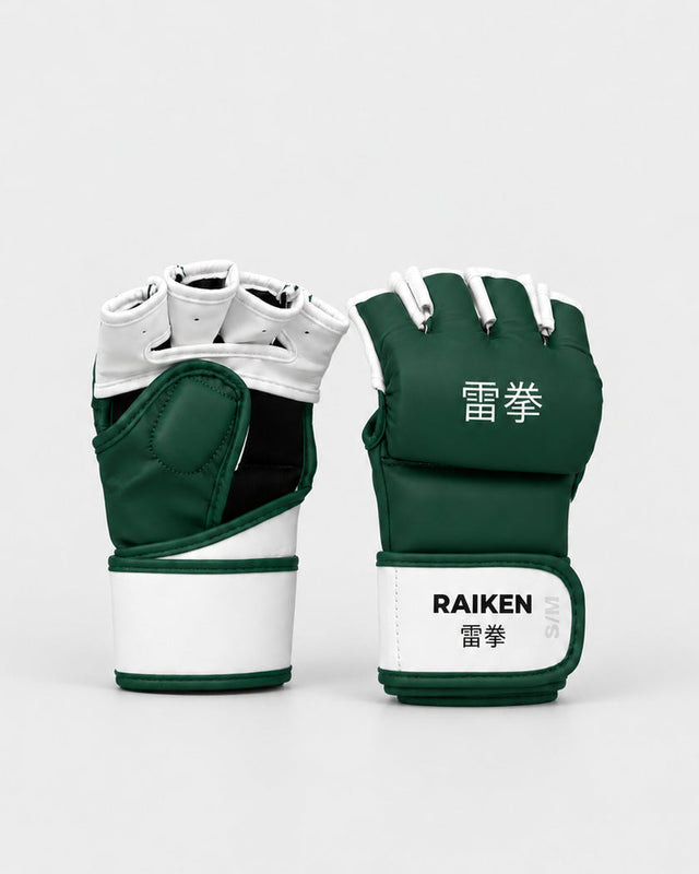Raiken KAZE MMA-handskar – Grön/Vit
