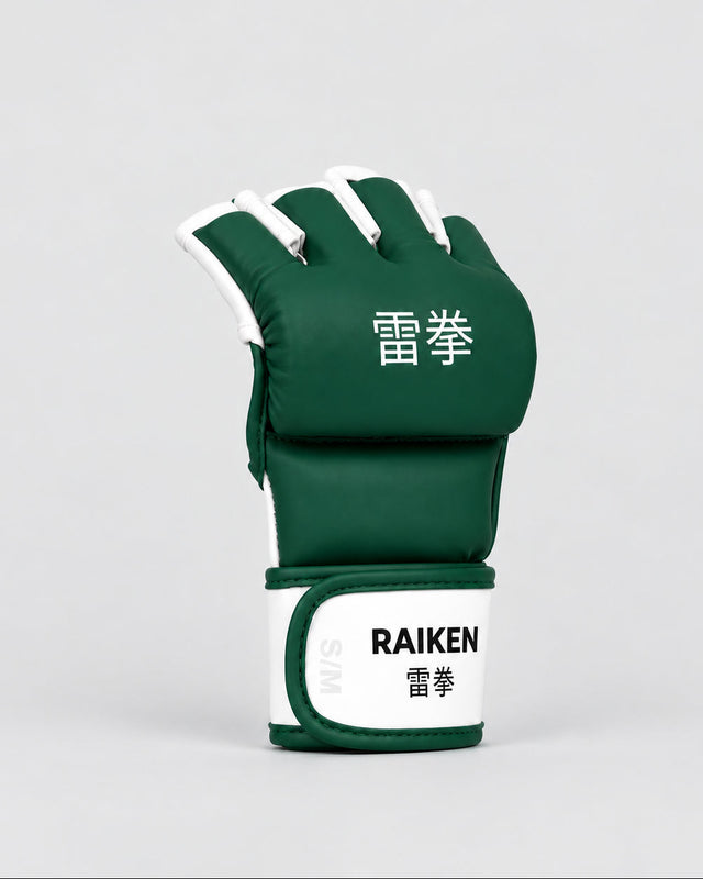 Raiken KAZE MMA-handskar – Grön/Vit