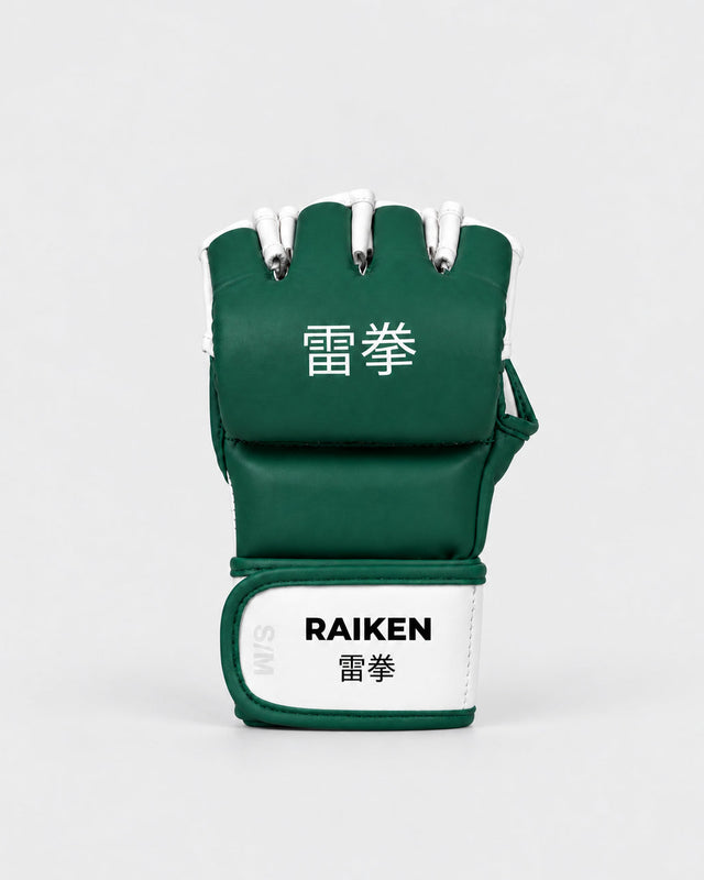 Raiken KAZE MMA-handskar – Grön/Vit