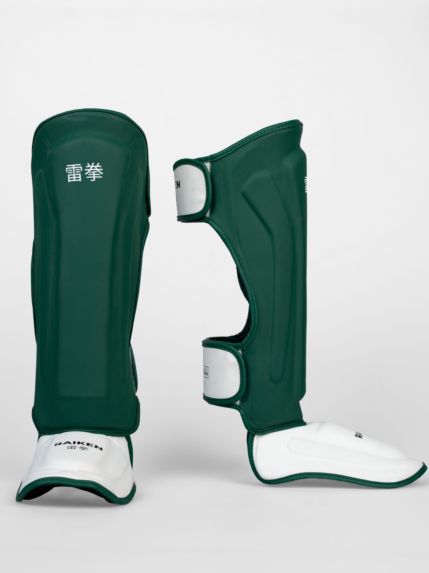 Caneleiras Raiken KAZE – Verde-escuro/Branco