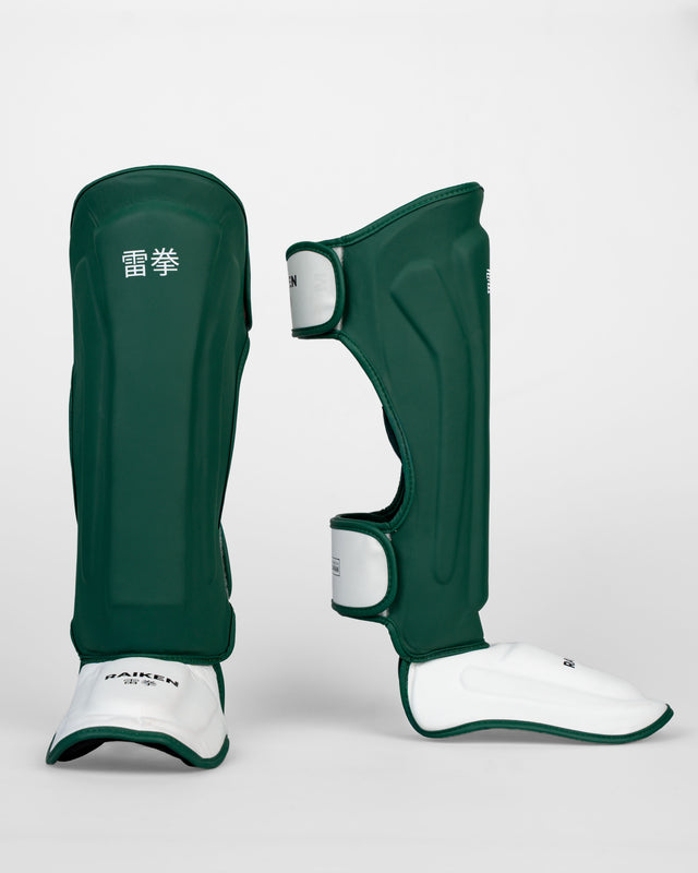 Caneleiras Raiken KAZE – Verde-escuro/Branco