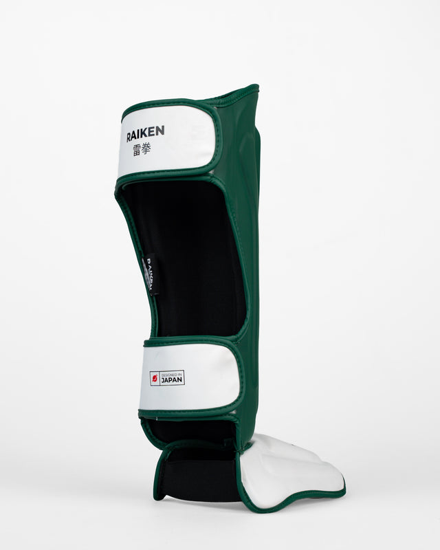 Caneleiras Raiken KAZE – Verde-escuro/Branco