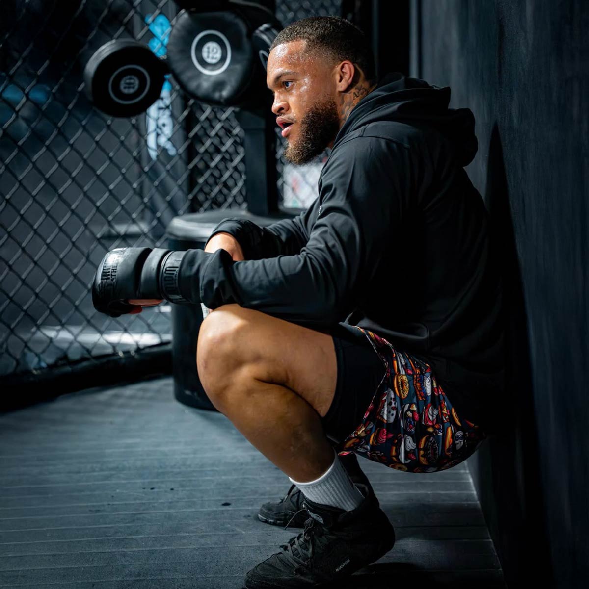 Shorts de MMA Phantom Athletics Fusion-R Desert Camo – Noir