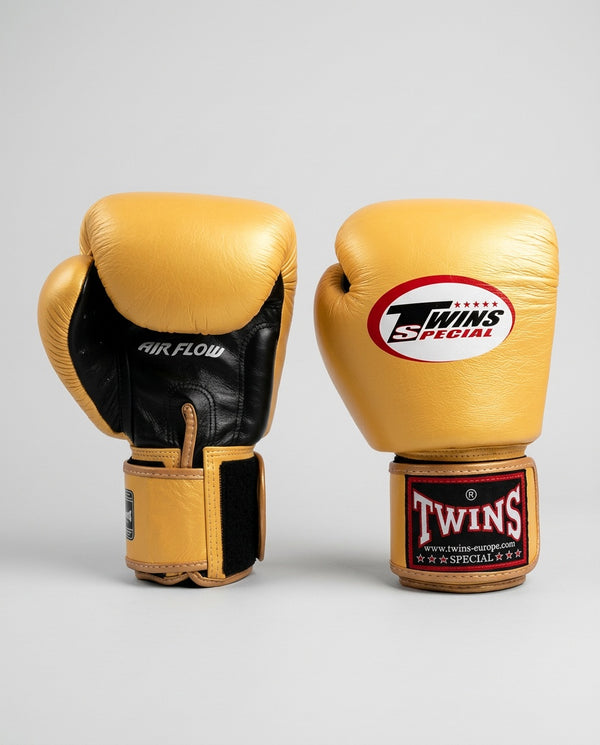 Boxerské rukavice Twins BGVL3 Air – Zlaté/Černé