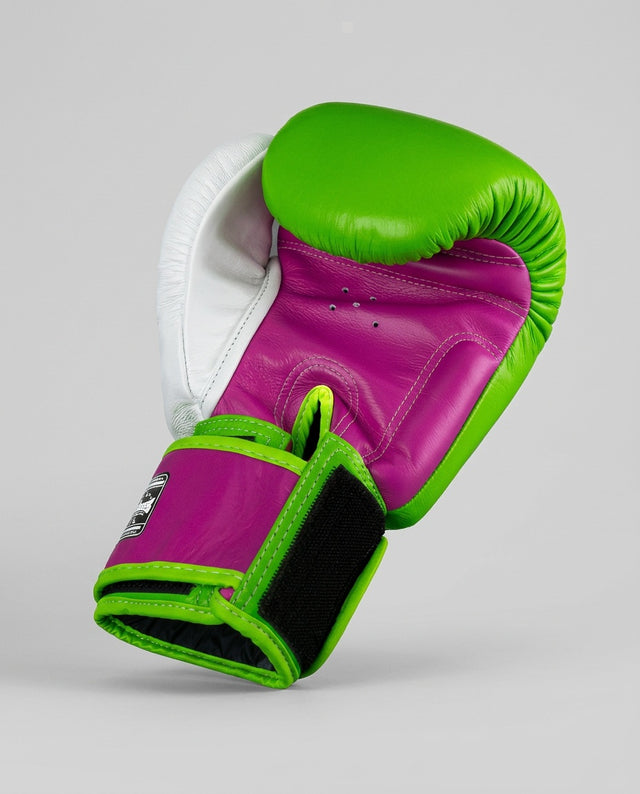 Luvas de boxe Twins BGVL3 – Verde/Rosa/Branco