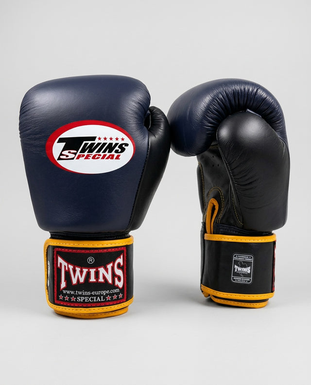 Twins Boxningshandskar BGVL3 - Marinblå/Svart/Gul