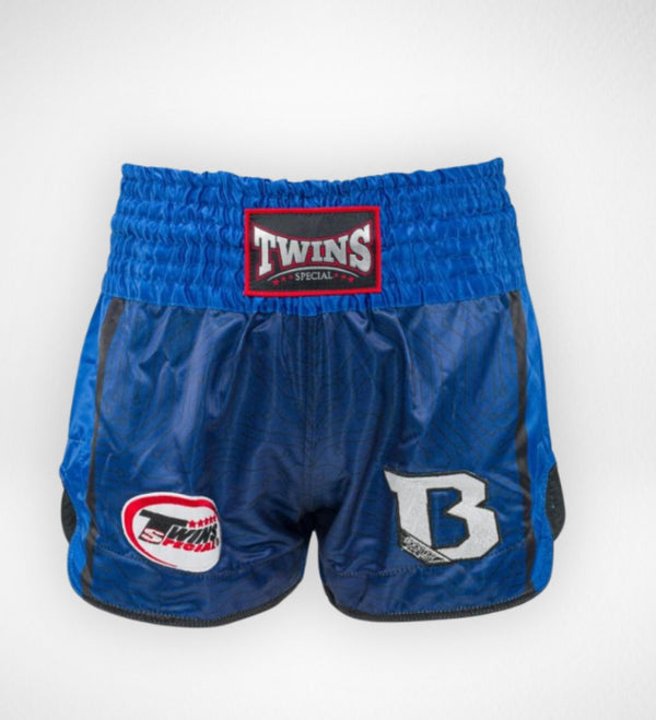 Pantaloni scurți Muay Thai Twins TBT4 – Albastru
