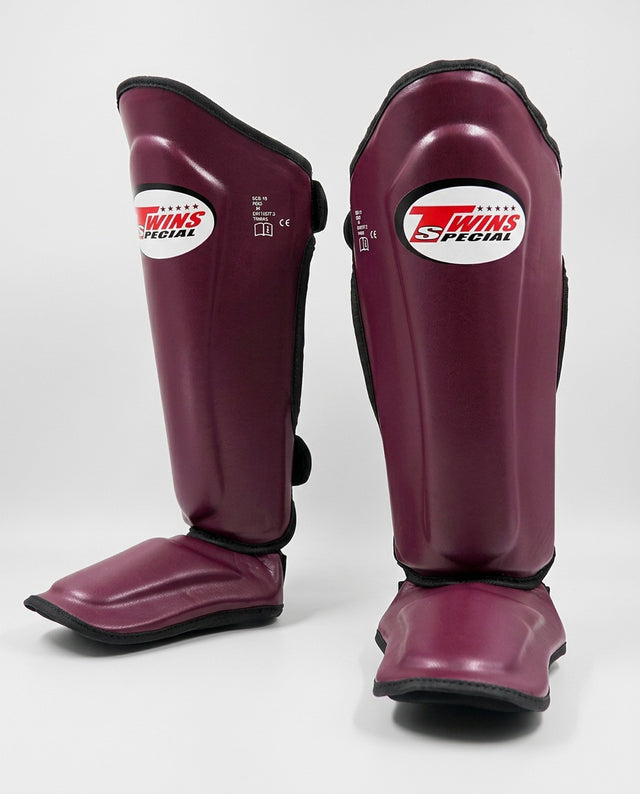 Twins Shin Guards SGS7 – Burgundy Red