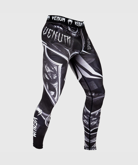 Pantaloni scurți de compresie Venum Gladiator 3.0 – Negru/Gri